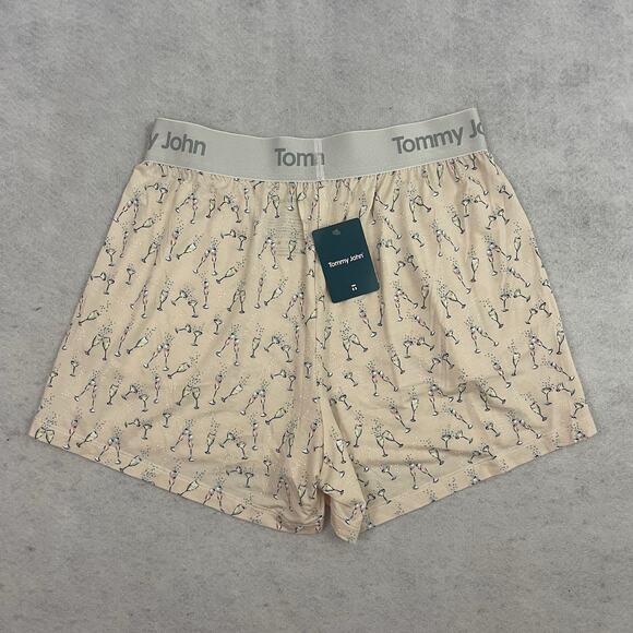 Tommy John Second Skin Womens Pajama Sleep Shorts Size Small Pink Cheers NEW - Picture 3 of 7